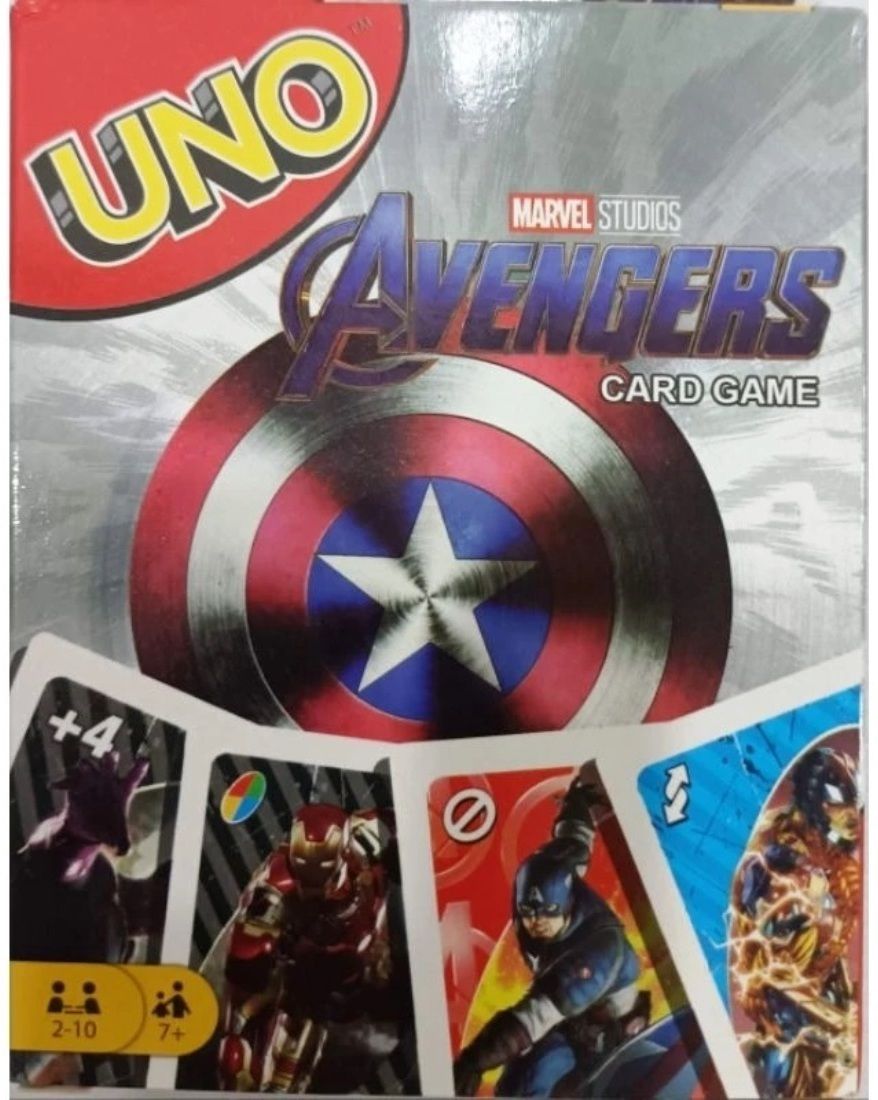 gift collection Premium Quality UNO Avengers Playing Card Game for kids and family Fun Games-picture-10