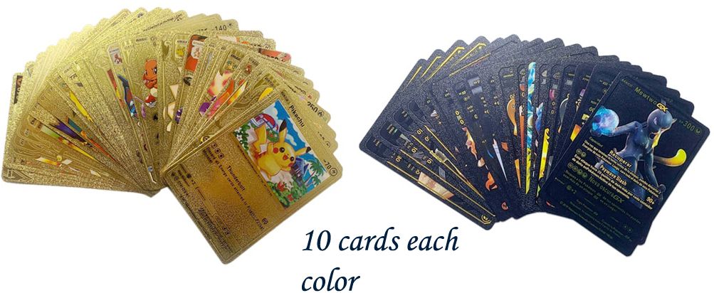 ancientkart Golden and Black Rare PVC waterproof cards set of 20-picture-27