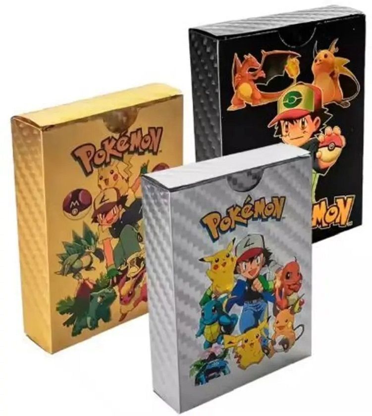 zuigo 165pc Collectible Pokemon card Silver-Gold-Black 3pk Playing FOR KIDS,-picture-24