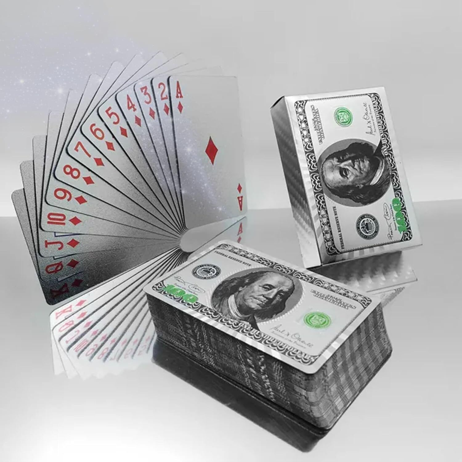 zuigo Silver Foil Playing Cards Waterproof Plastic Cards Luxury Playing Cards --picture-16