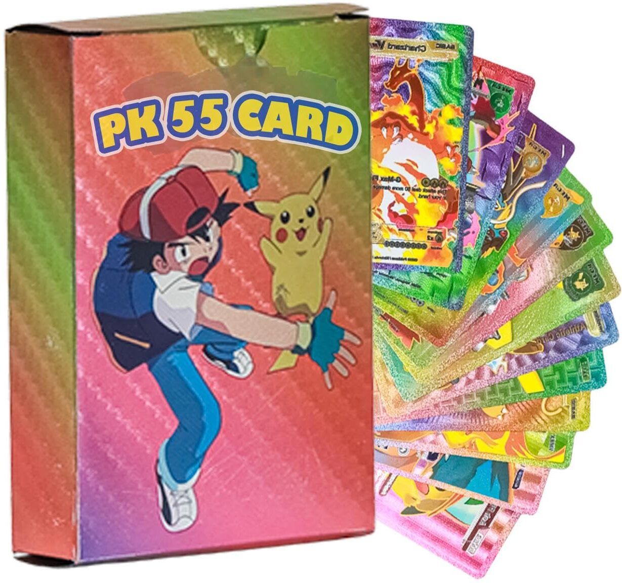 Pokemonn Card Set 55 Rare Unofficial VMAX GX VSTAR Cards-image-43