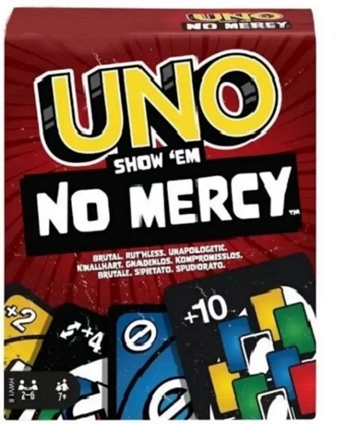 houseofcommon UNO Show em No Mercy Cards Game Family Parties and Travel For. Kids & Adults.-picture-1