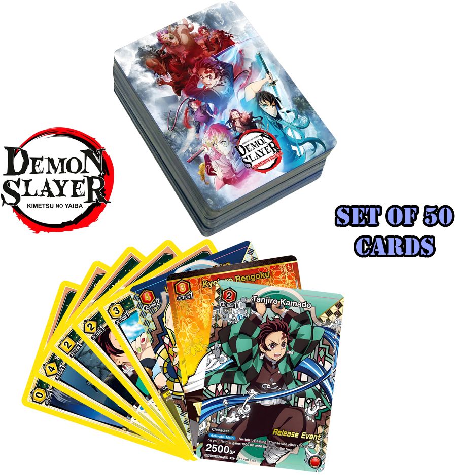 Anime Demon Slayer Cards for Playing Set of 50-image-9