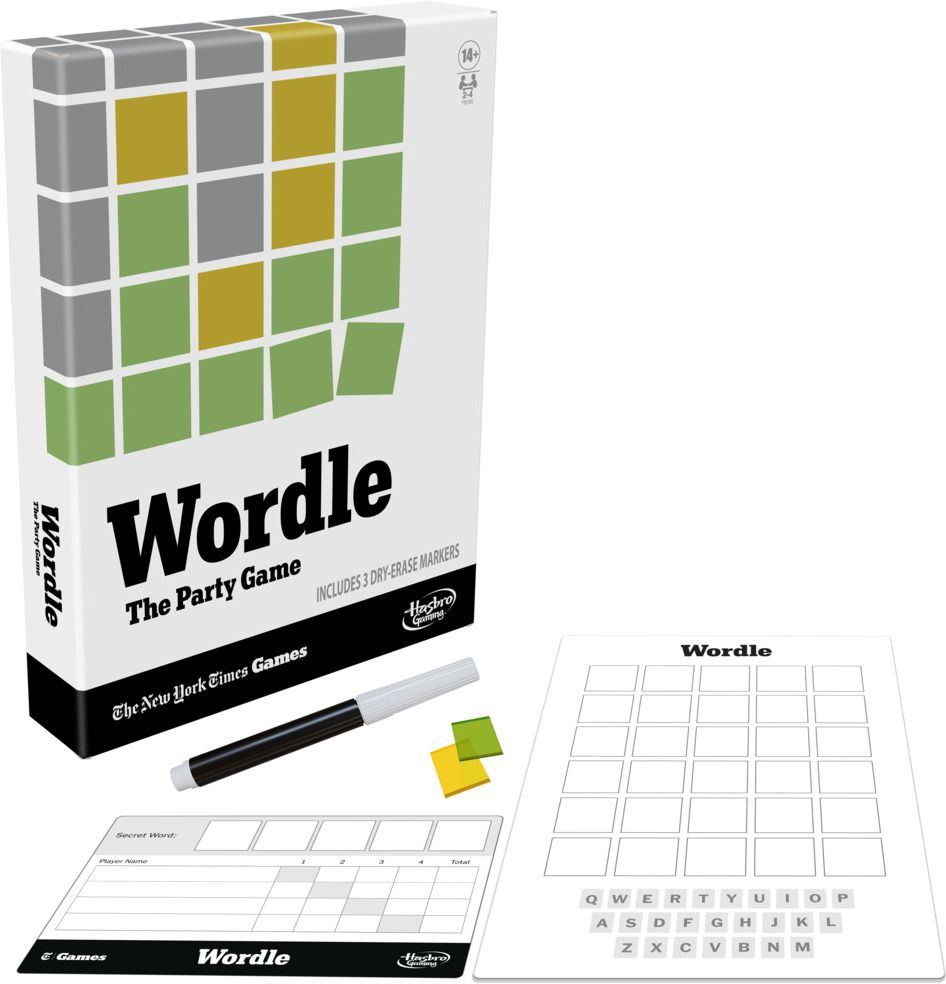 hasbro gaming Wordle The Party Game for 2-4 Players, Inspired by New York Times Wordle Game-picture-12