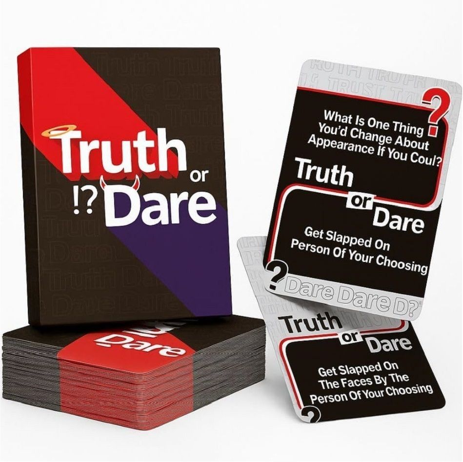 Truth or Dare Card Game - Adults & Friends Party Game Fun Ice Breaker Game--image-20