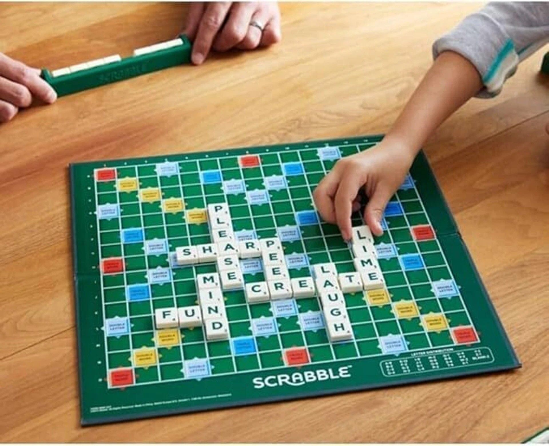 Scrabble Board Game | Classic Word & Letter Game for Kids (Green)-image-10