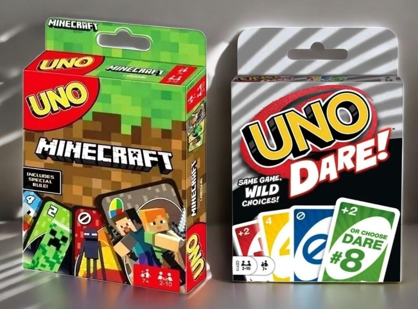 gift collection UNO Minecraft & UNO Dare Cards Game for kids and family With Special Rule Card-picture-21