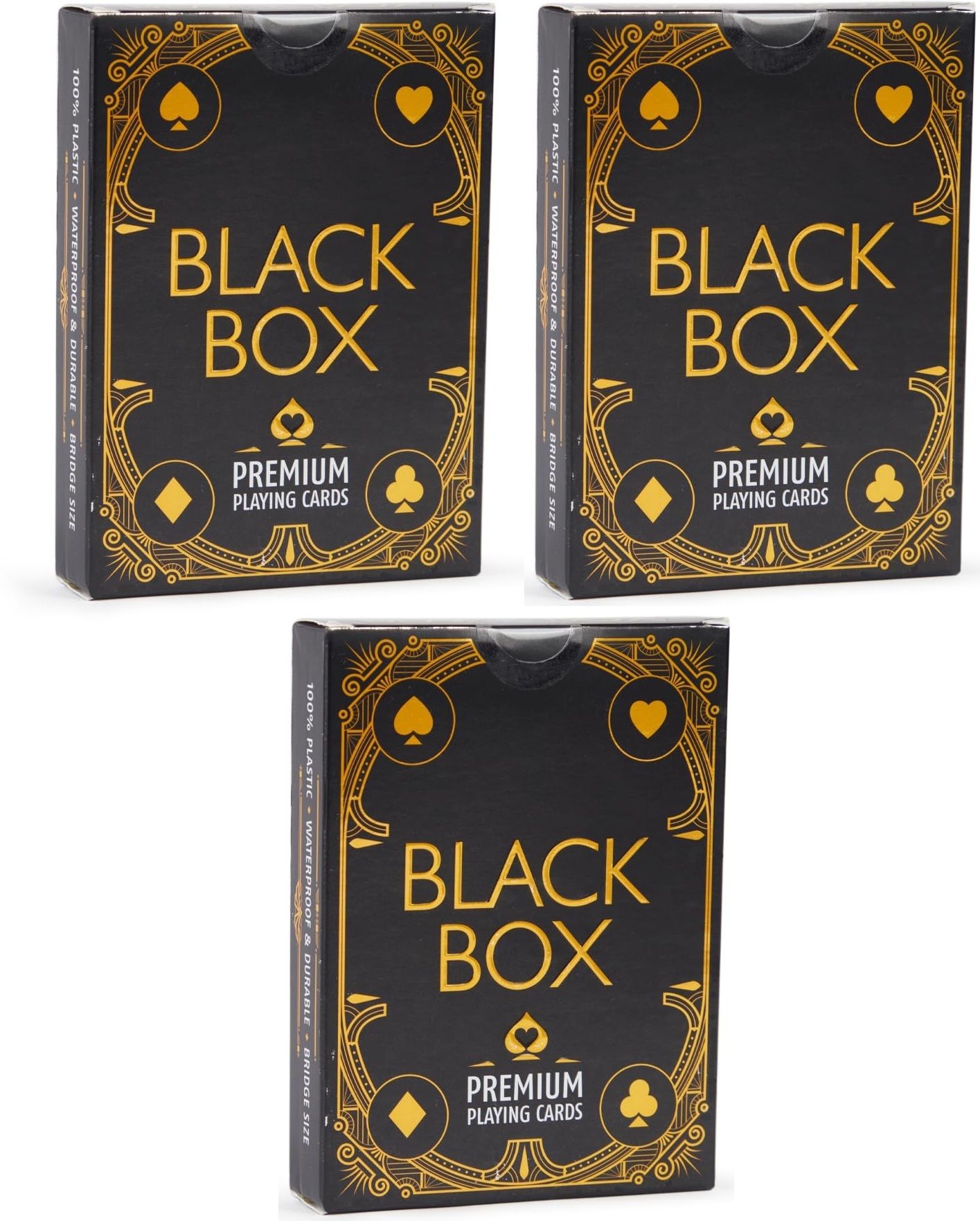 parksons Black Box Premium Plastic Playing Card Game, Bridge Size(Pack Of 3)-picture-19