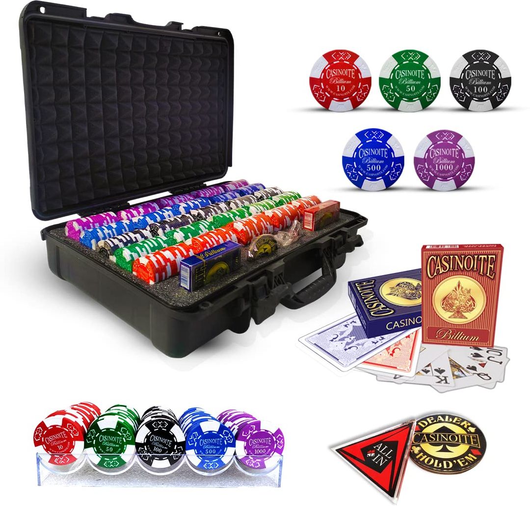 casinoite BILLIUM POKER SET 500 CHIPS WITH DENOMINATION-picture-15