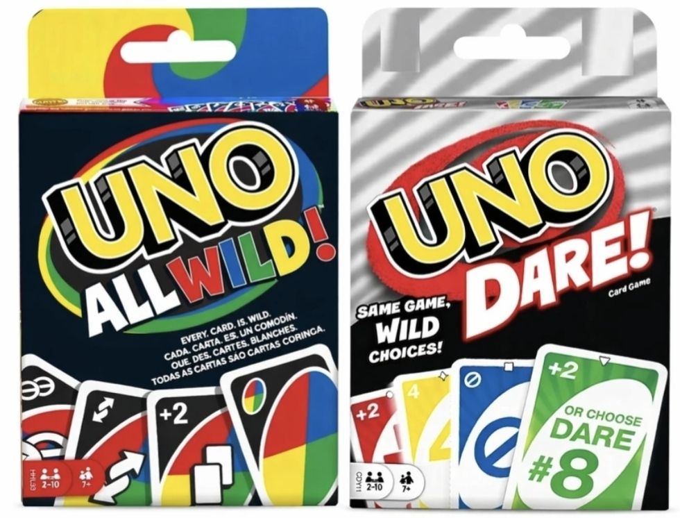 UNO Card Game Combo Pack- UNO Dare & UNO All Wild | Family & Party Card Game Set-image-2