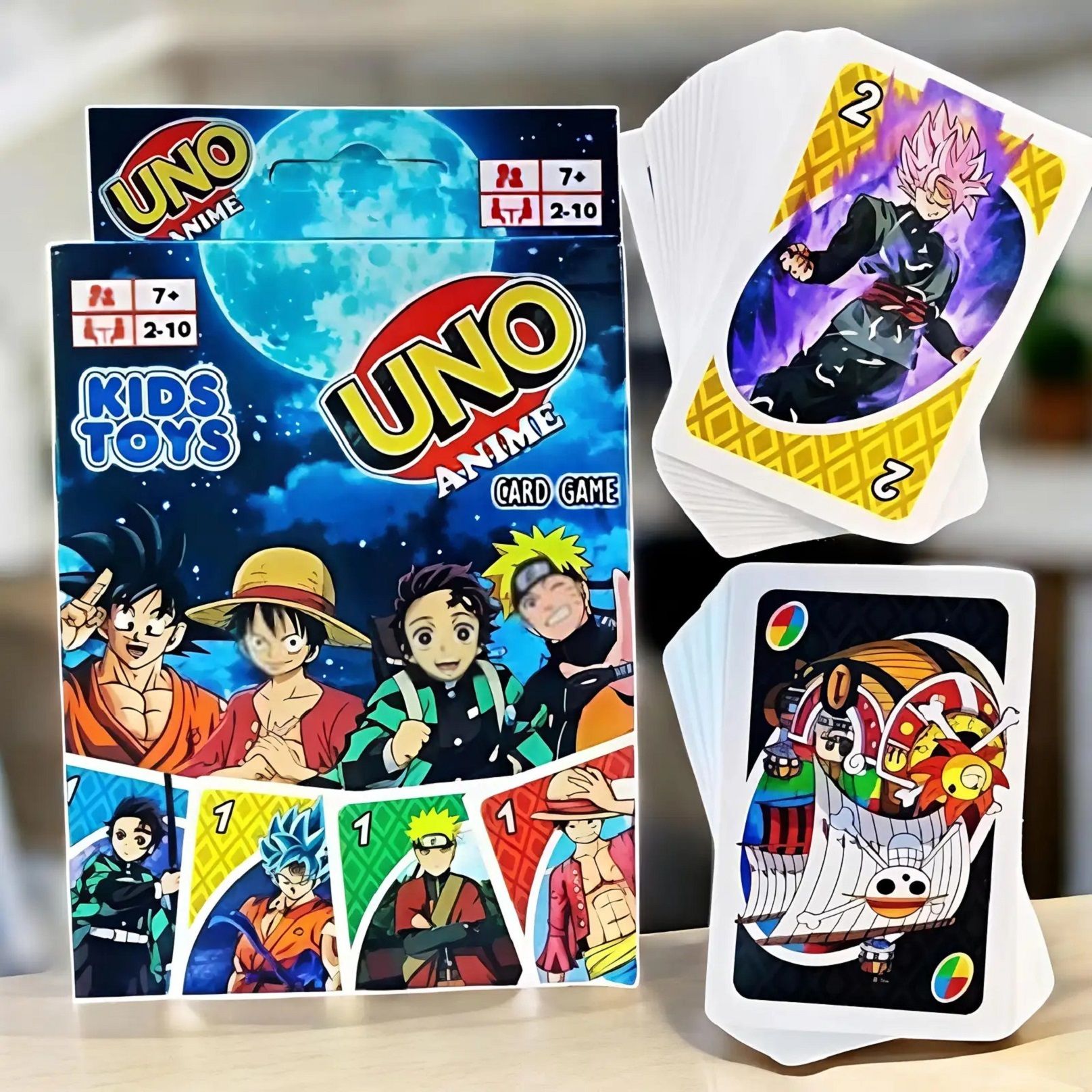 UNO Anime Edition Card Game Anime Theme Family Party Game - 2-10 Players --image-47
