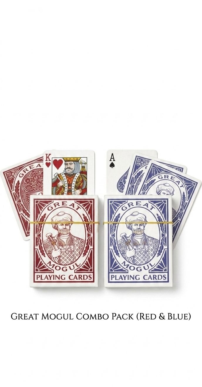 humsafar store Great Mogul Playing Cards Combo Pack (Red & Blue)-picture-11