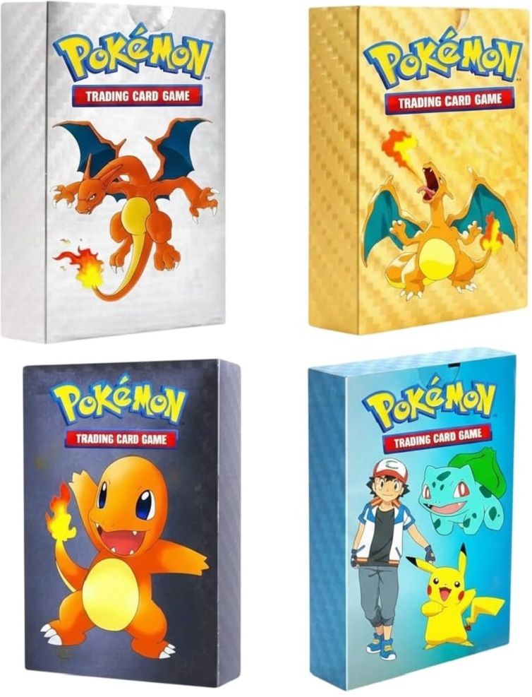 zuigo 220pc-Collectible Pokemon card Silver-Gold-Black -Rainbow 4pk Playing FOR KIDS,,-picture-16