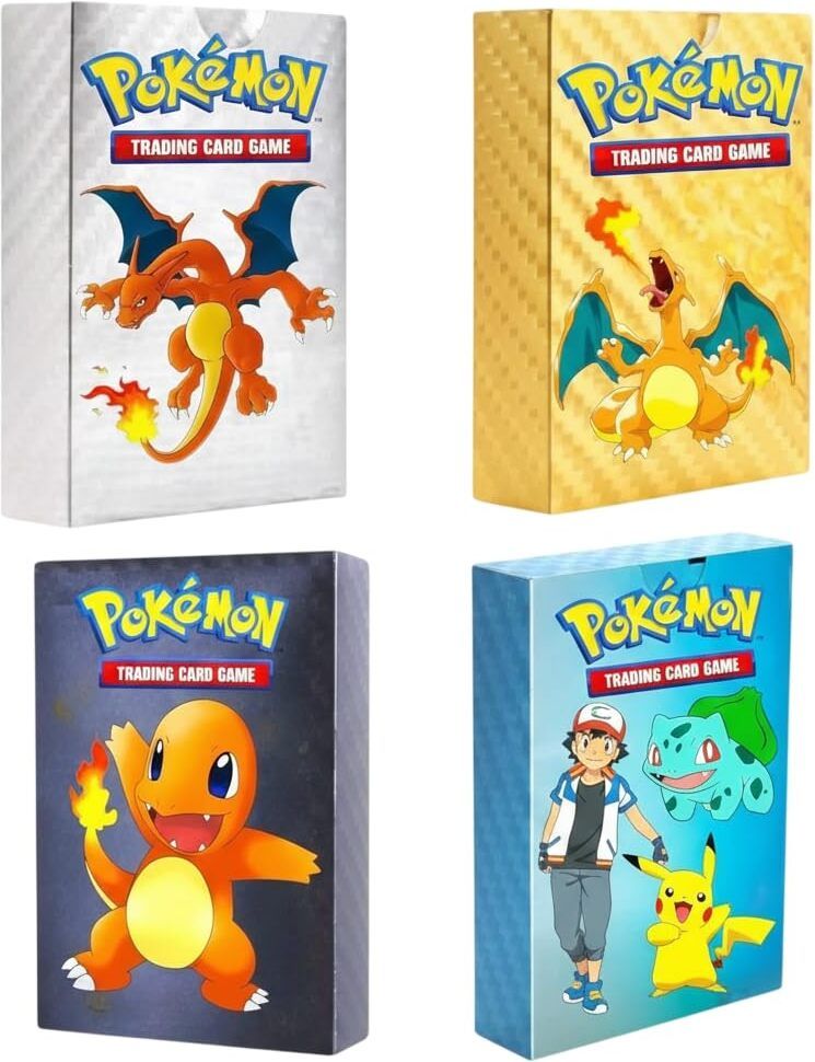 zuigo 220pc Collectible Pokemon card Silver-Gold-Black -Rainbow 4pk Playing FOR KIDS--picture-14