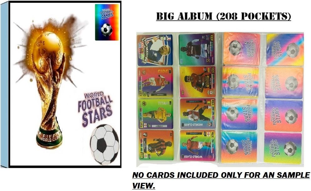 crazybuy FOOTBALL STAR CARD BINDER ALBUM WITH 208 POCKETS HIGHT QUALITY ALBUM-picture-21
