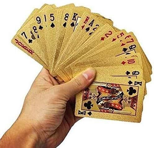 24K Gold Plated Good Quality 100% PVC Plastic Waterproof, Tash patti, Deck card-image-42