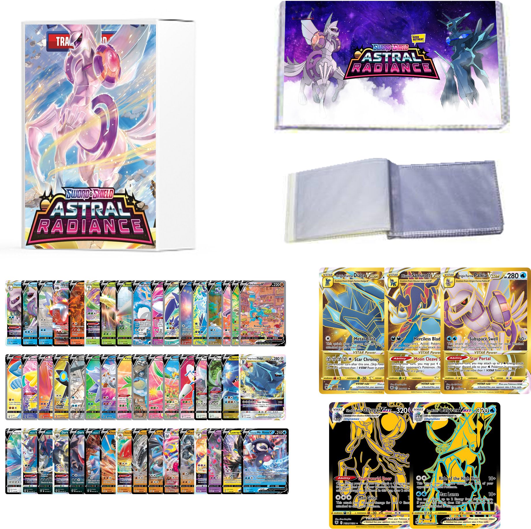 Pokemon cards Astral Radiance Series V, VMax & VStar cards Set of 49-image-47