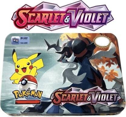 crazybuy NewPokemon Scarlet and Violet Premium cards Tin box - 40 card Set-picture-23