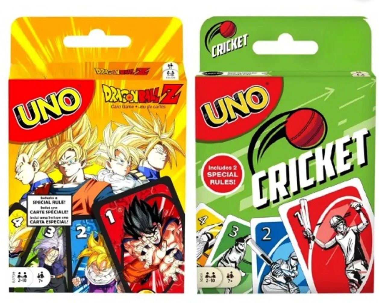 UNO Cricket & UNO Dragon Ball Z Card Game for kids and family With Special Rules-image-49