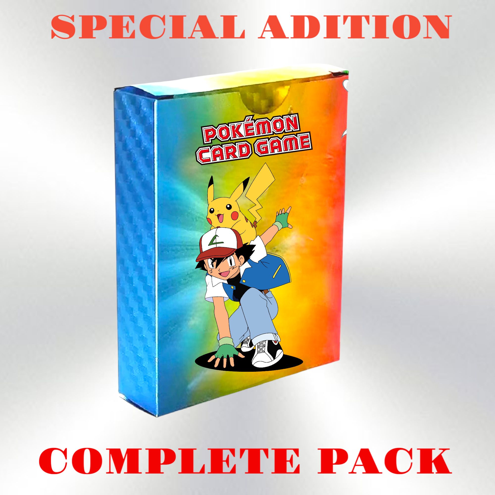 taka saki rainbow pokemon cards pack deck set box new latest real all types color-picture-16