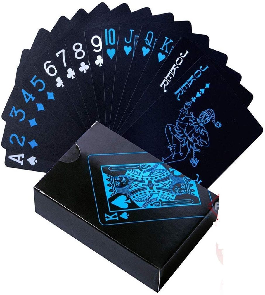 protos india.net Waterproof Plastic Black Poker Bridge, Teen Patti ,Black jack Playing Cards-picture-22