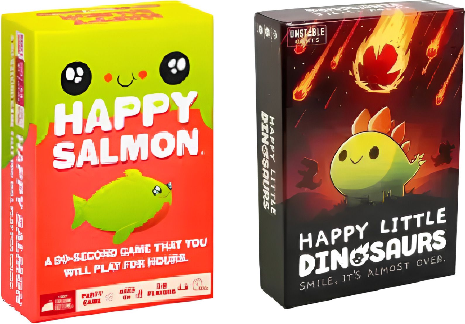 Happy Salmon+Happy Little Dinosaurs Game Combo Fast-Paced Party & Strategy Games-image-37