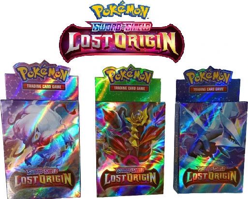 crazybuy NewPokemon Sword & Shield Lost Origin V, VMAX, GX, & Basic Cards pack of 3_new-picture-19