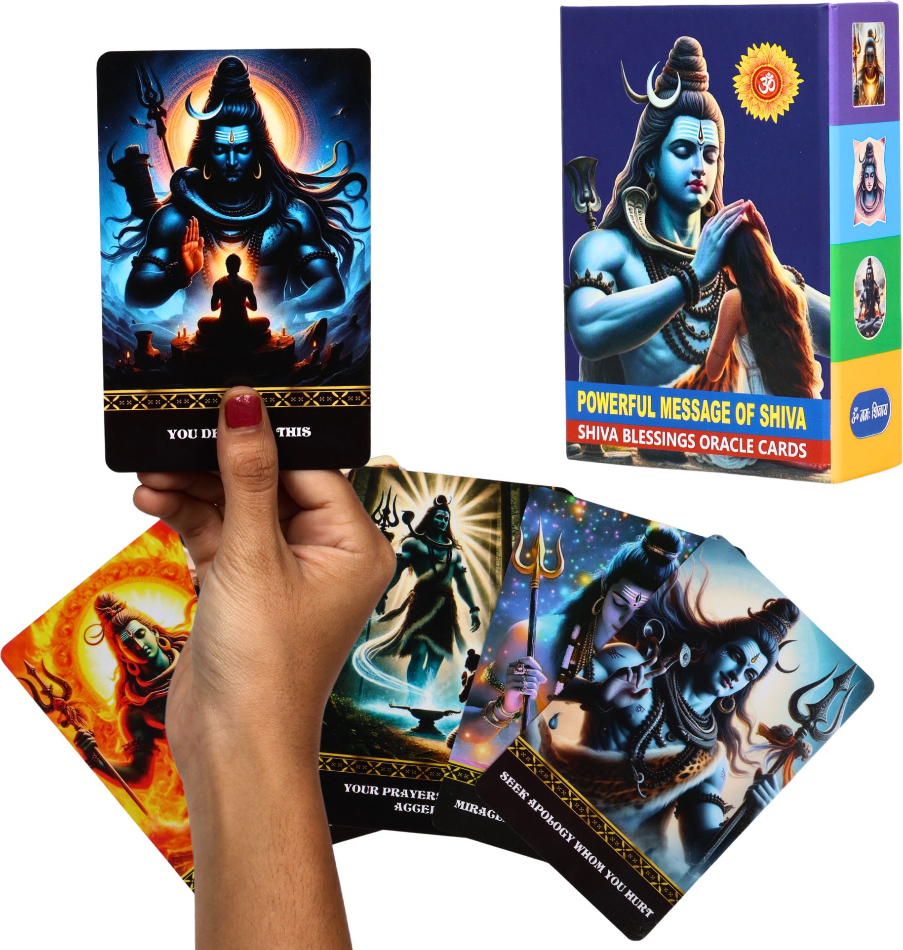 Shiva Blessing Oracle Cards | 69 Spiritual Message Cards-image-39