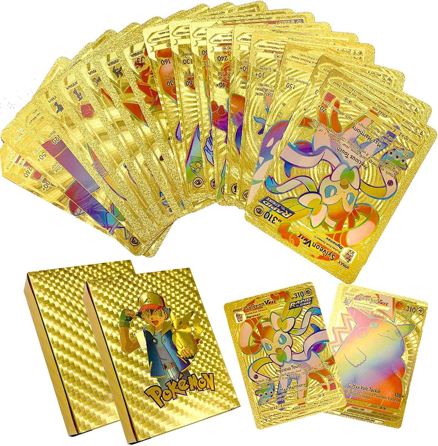 craveon Poke-Moon Golden Playing Card (25 Gold Card) for Kids-picture-16