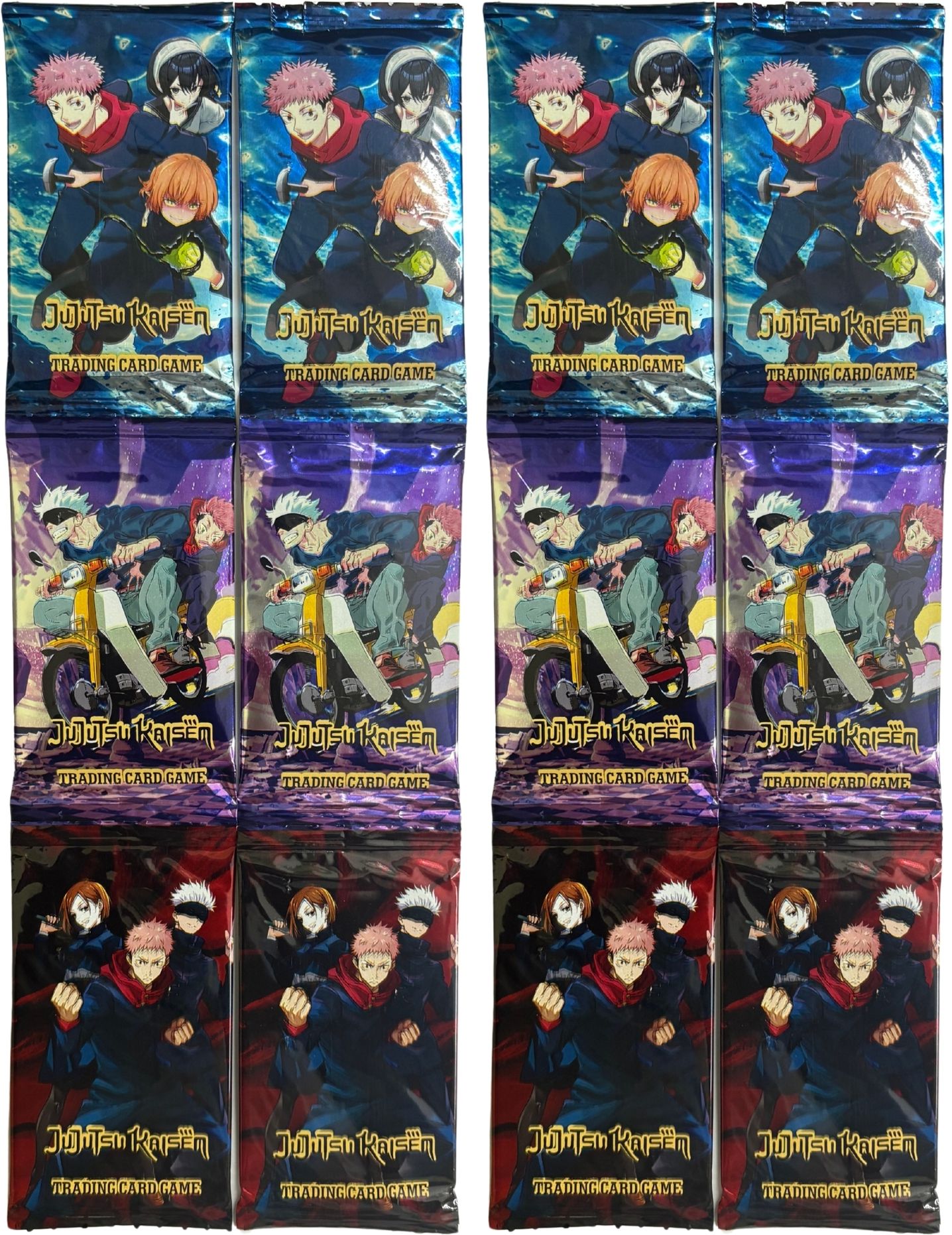 woyr 12 Pack (96 Cards) Jujutsu Kaisen Anime Gojo Yuji Megumi Booster Playing Cards-picture-11