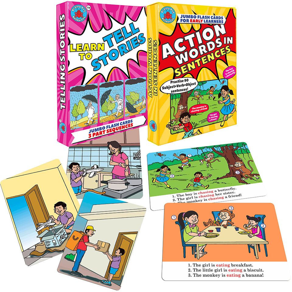 brainy bug resources Speak in Sentences, 30 Story Sequences, 30 Action Words in Sentences-picture-12