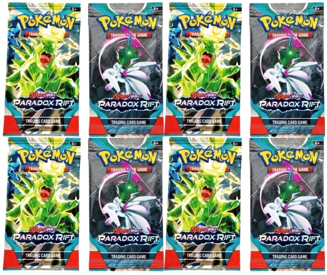 gift collection 64 PCS Of Scarlet & Violet Paradox Rift Super Rare Booster Playing Cards Game-picture-16