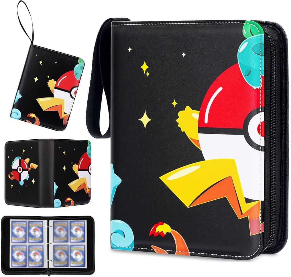 patpat Poke-mon Binder, Cards Collector Album Holder for 400 Poke-mon Cards-picture-22