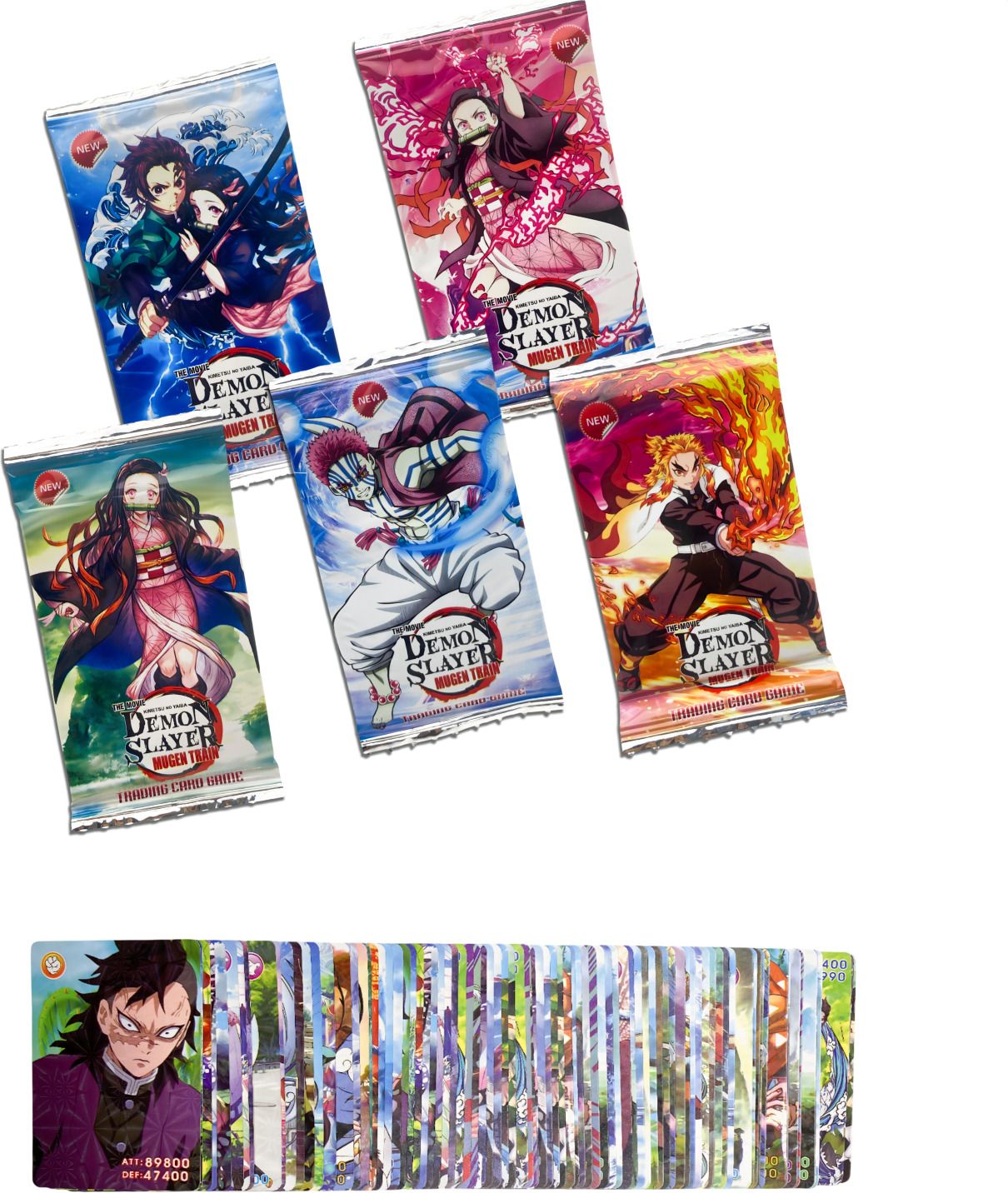 buku Demon Slayer Anime Playing Cards – Mugen Train Edition 100 Pcs Cards for Kids-picture-26