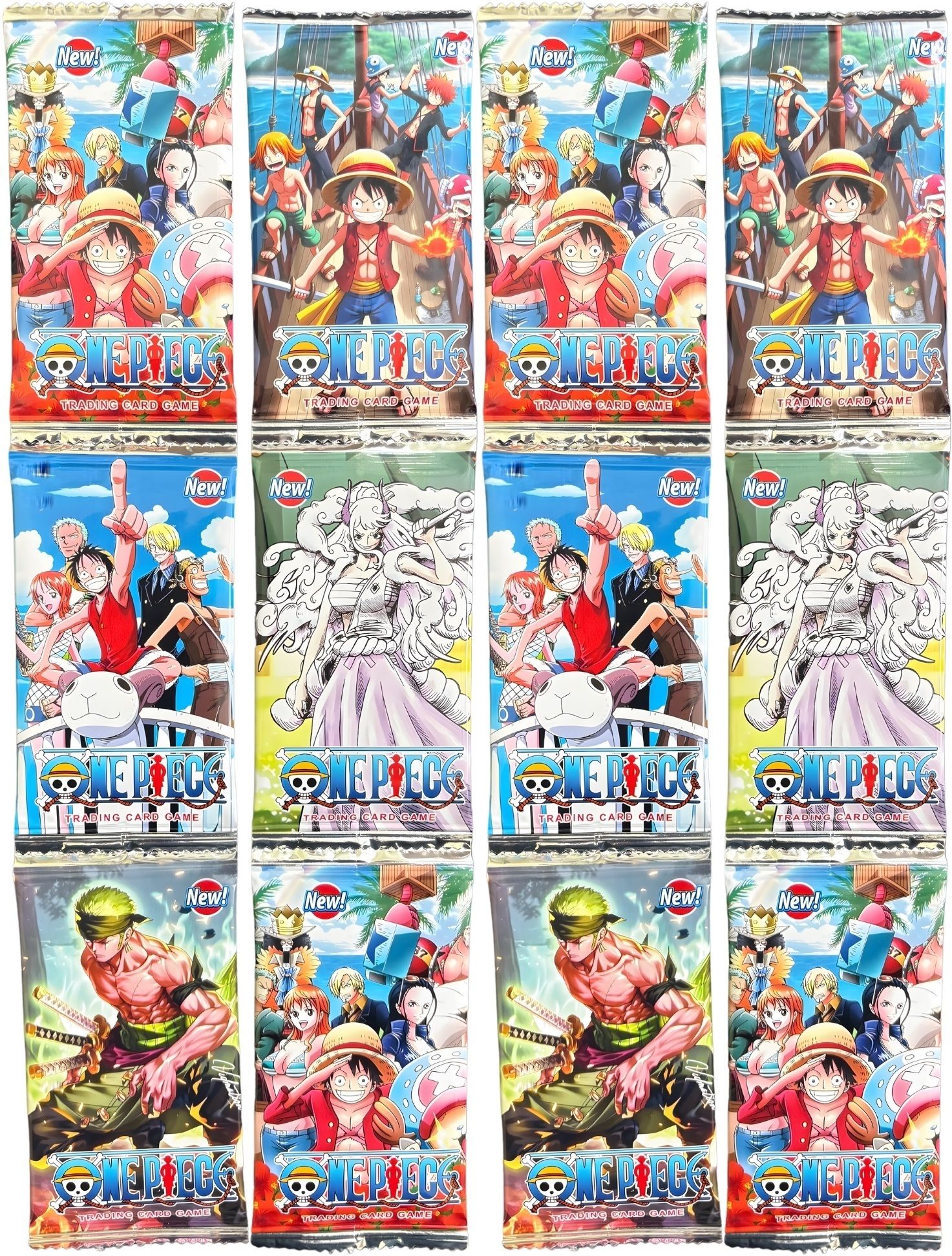 woyr 12 Pack (96 Cards) One Piece Anime Luffy Zoro Sanji Booster Playing Cards-picture-13