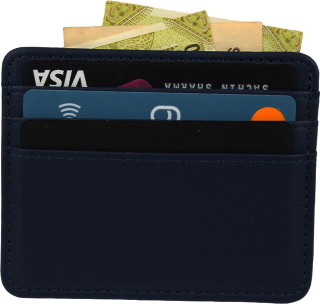 stealodeal Dark Blue Pu Leather 4 Card Holder-picture-26