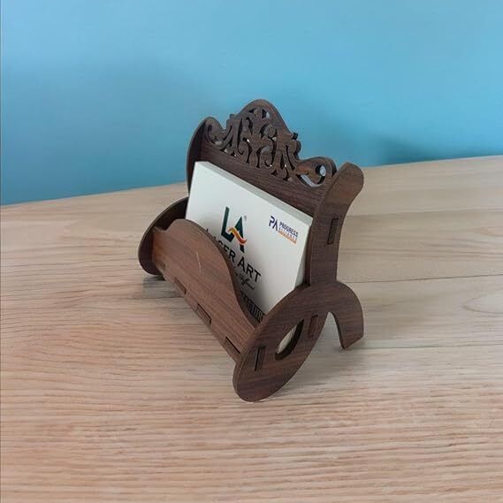 laser art Classic Wooden Desk Series 50 Card Holder-picture-18