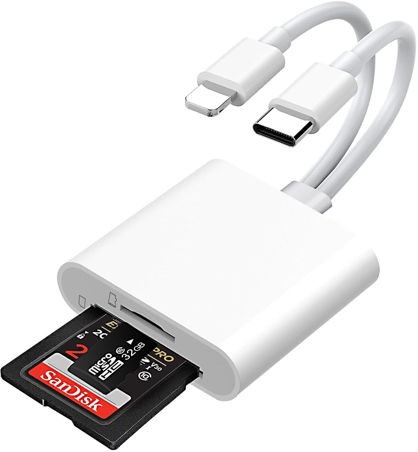 Verilux SD Card Reader for iPhone iPad USB OTG Adapter Memory Card Reader Connector Card Reader-picture-39