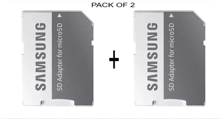 Carecase PACK OF 2 MicroSD XC SD Adapter Compatible with All MicroSD Card Reader