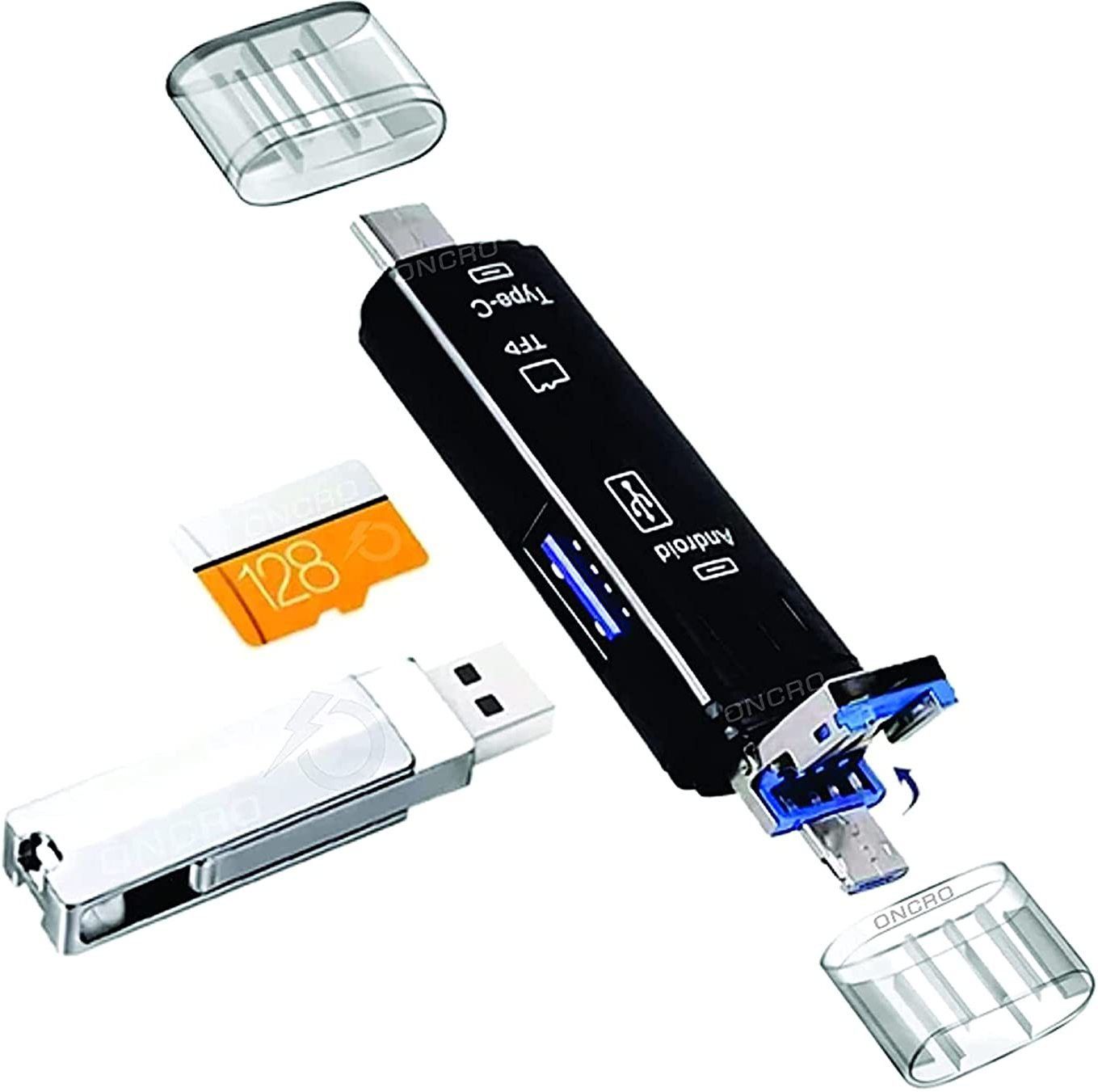 ONCRO All in one card reader 3.0 type c to micro USB multiple sd memory adapter hub 1 Card Reader-picture-16