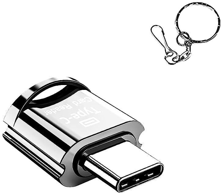 Verilux TF Card Reader with Keychain USB C to Micro SD SDHC SDXC OTG Memory Reader Card Reader-picture-38
