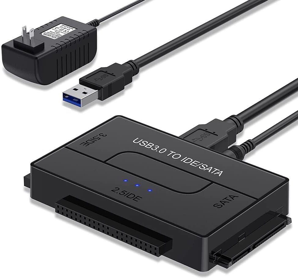 Etzin IDE SATA to USB 3.0 Adapter, Hard Drive Adapter Converter for 2.5" 3.5" Card Reader-picture-18
