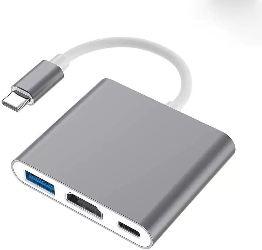 Foxne Point 3 in 1 Cable Converter Data 4K Splitter PD 100W Charger USB3.0 Card Reader-picture-13