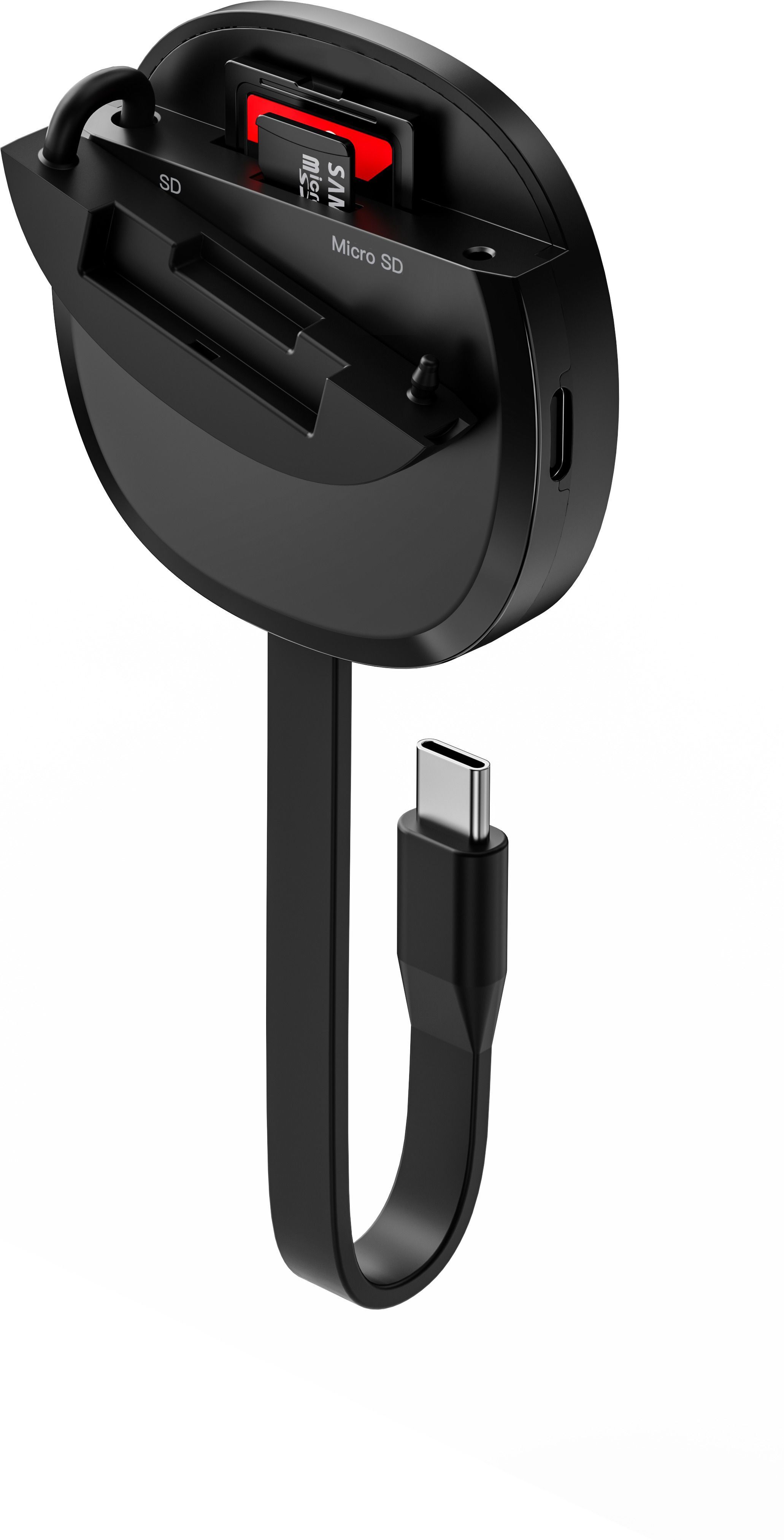 Ultraprolink Mag-Safe Magnetic SD & microSD Card Reader with 100W PD Pass-Through Card Reader-image-1