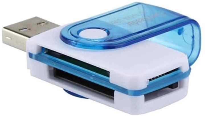 TECHGEAR All in One Card Reader USB 2.0 4 in 1 Memory Card Reader Card Reader image 1