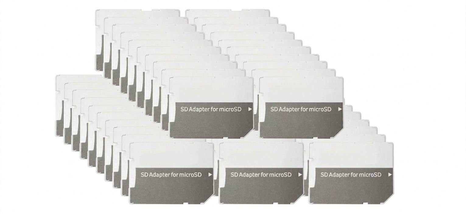 Carecase Pack of 50 Micro SD Adapter Compatible with All Mobile Memory Cards Card Reader-picture-23