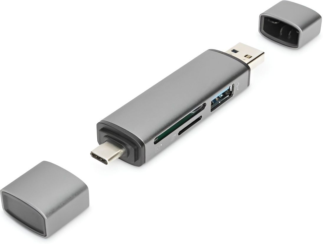 Foxne Point OTG Card Reader and Hub with Type-C, USB & Micro USB Ports | Portable Card Reader-picture-35