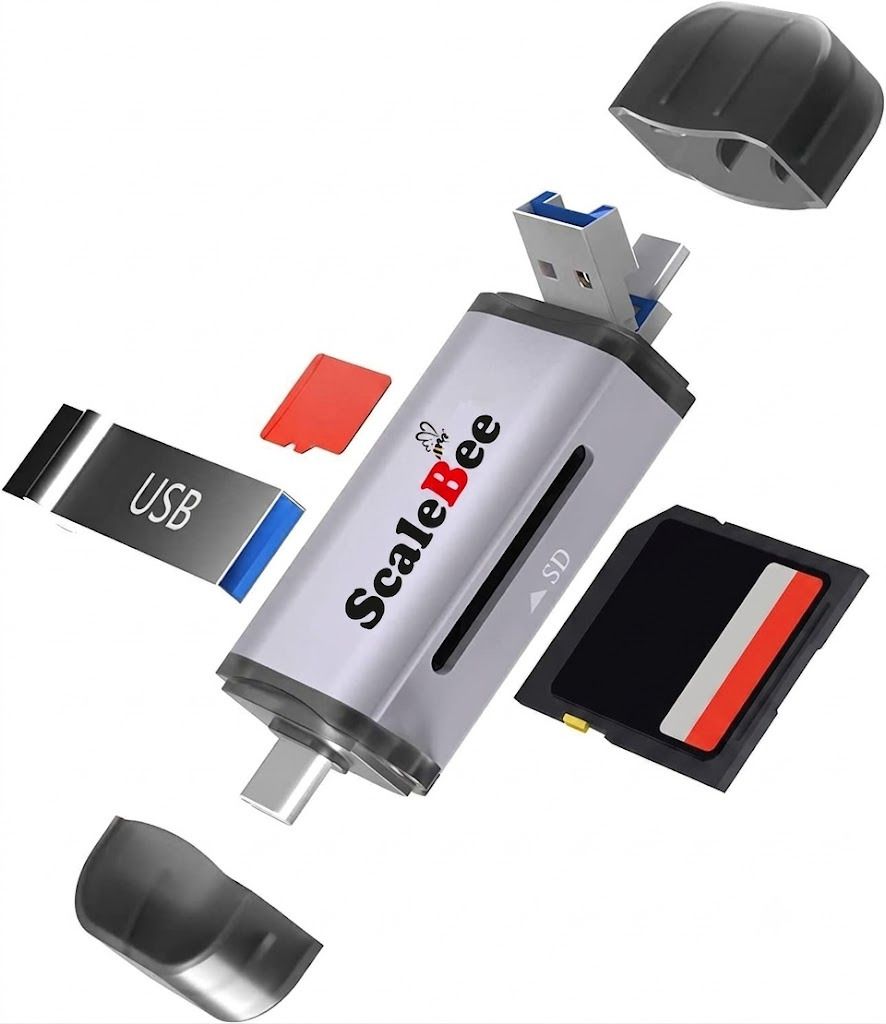 SCALEBEE USB 3.0 All in 1 Card Reader with OTG SD/Micro SD Card Read Type C Mobile Phones Card Reader-picture-10