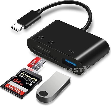 ONCRO 3 in 1 Type C to USB Card Reader SD Micro TF 3.0 Adaptor Android Card Reader