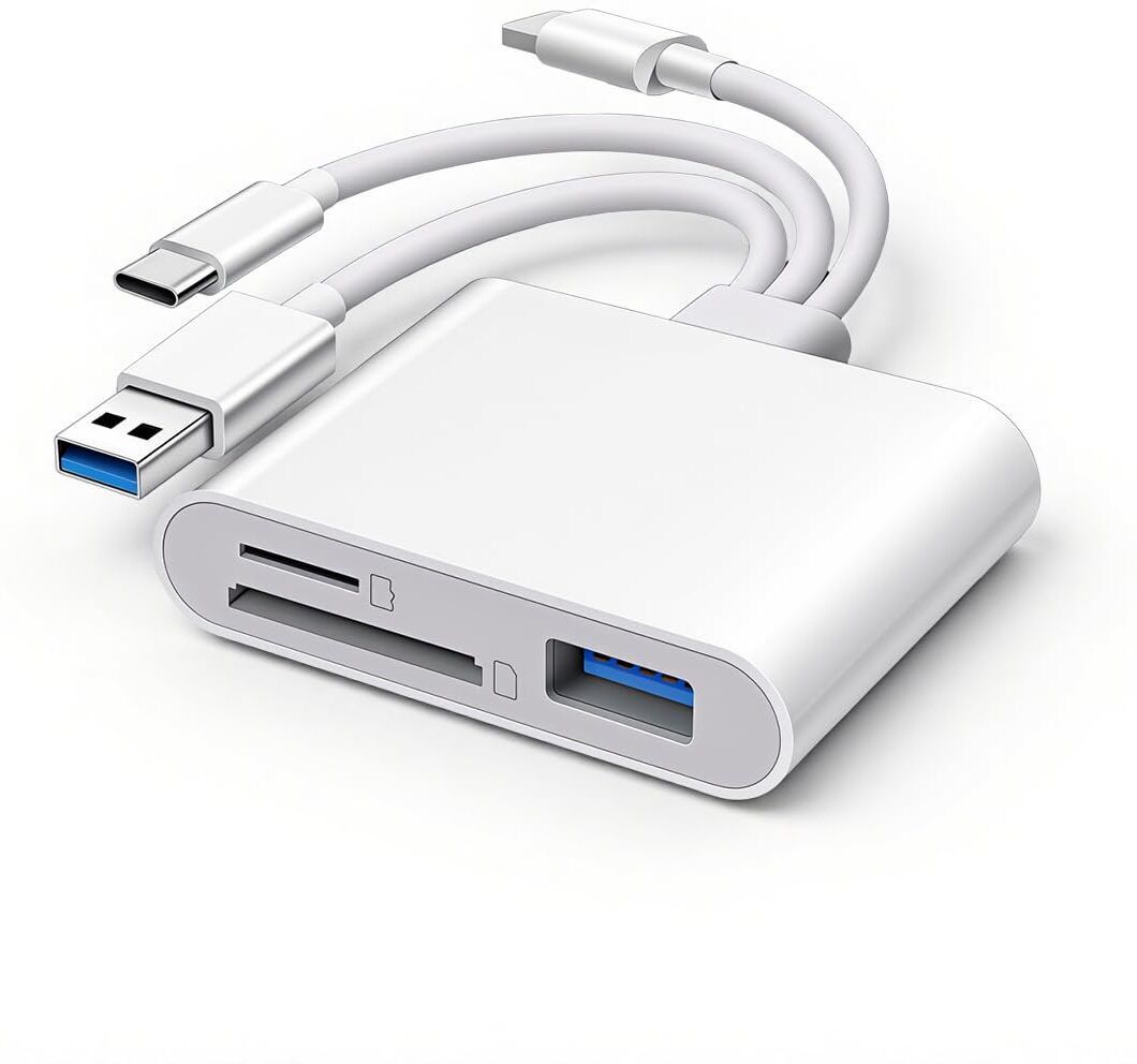 ELEPHANTBOAT Multi card reader hub with USB connectors for fast mobile data transfer Card Reader-image-13
